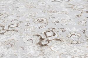 Svijetlo bijelo-sivi vintage dizajnerski tepih s uzorcima Širina: 140 cm | Duljina: 200 cm