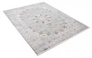 Svijetlo bijelo-sivi vintage dizajnerski tepih s uzorcima Širina: 120 cm | Duljina: 170 cm