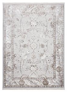 Svijetlo bež-sivi vintage dizajnerski tepih s uzorcima Širina: 160 cm | Duljina: 230 cm