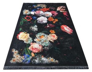 Protuklizni tepih s rascvjetanim cvjetnim uzorkom Širina: 120 cm | Duljina: 180 cm
