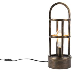 Art Deco stolna svjetiljka brončana 41 cm - Kevie