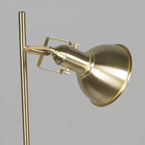 Industrijska podna svjetiljka zlatna / mesing 1-lampica - Tommy