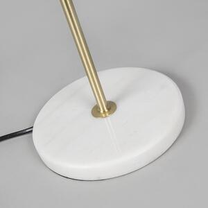 Moderna stolna svjetiljka od mesinga s hladom za listove 35 cm - Kaso