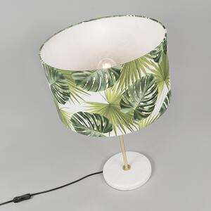 Moderna stolna svjetiljka od mesinga s hladom za listove 35 cm - Kaso