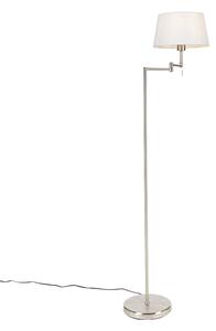 Klasična podna svjetiljka od čelika s podesivim bijelim hladom - Ladas