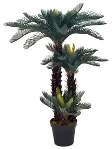 VidaXL Umjetna cikas palma s posudom zelena 125 cm