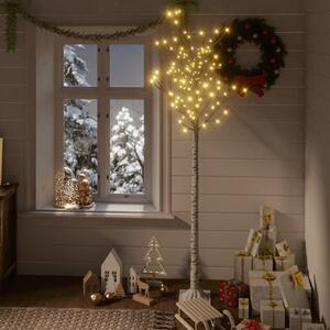 VidaXL Božićno drvce 180 LED žarulja 1,8 m tople bijele izgled vrbe