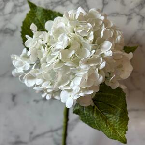 Umjetna hortenzija bijela 50 cm real touch - 31 - 50 cm
