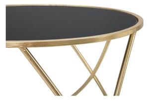 Okrugli pomoćni stol sa staklenom pločom stola ø 60 cm Ring – Mauro Ferretti