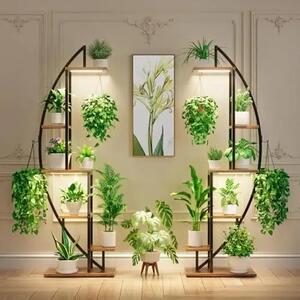 Moonflower™ Stalak Za Biljke U Obliku Polumjeseca S Rasvjetom