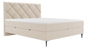 Boxspring krevet ComfiDream 192Bračni, Boxspring, Svijetlo smeđa, 140x200, Tkanina, Basi a doghePodnice, 148x207x117cm