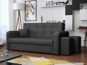 Zondo.hr Sofa s tabureima III Candy (crna). 1070300