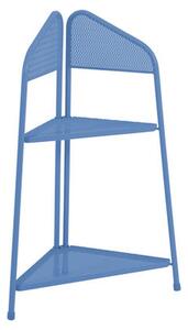 Plava metalna kutna polica za balkon ADDU MWH, visina 100 cm