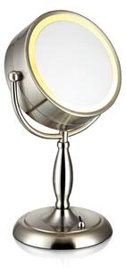 Stolno ogledalo sa srebrnom rasvjetom Markslöjd Face, ø 16,2 cm