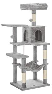 Penjalica za mačke (Mačje drvo) DÁRIUS, 55x45x143 cm, svijetlo siva SongmicsHome