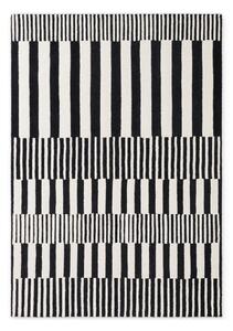 Crno-bijeli ručno rađen vunen tepih 120x180 cm Stryve Pulse – Elle Decoration