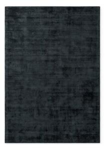 Crni ručno rađen tepih viskozan 120x180 cm Noemi – Vikosa
