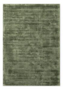 Zeleni ručno rađen tepih viskozan 80x150 cm Noemi – Vikosa