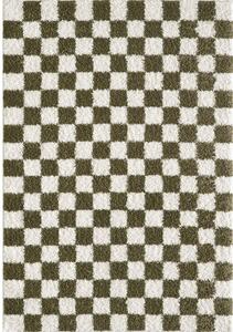 Tamno zeleni/krem tepih 120x170 cm Grida – ESTE