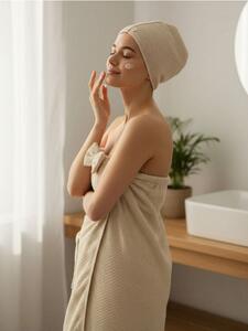 Sinsay - Pamučni set ručnika: turban i omotač za tijelo
