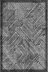 Crno-bijela periva staza 80x200 cm Rimio – Vitaus