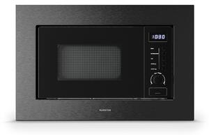 Klarstein Ugradbena mikrovalna pećnica Verosteel s roštiljem | Roštilj 800 W | Mikrovalna pećnica 700 W | 60 cm