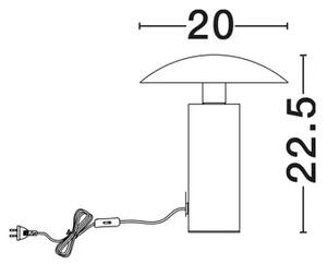 KARPOS STOLNA LAMPA LED/3000K/5W/264lm/CRNA NL9011321