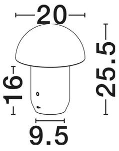 POIS STOLNA LAMPA ZLATNA LED 2W 230Lm 3000K IP20 NL9050170