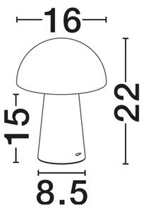 ANDE STOLNA LAMPA CRVENA LED 2W 129lm 3000K IP20 NL9050177