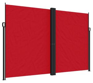 VidaXL Uvlačiva bočna tenda crvena 220 x 1200 cm