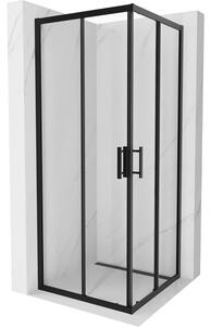 Mexen Rio četvrtasta tuš kabina 80 x 80 cm, prozirna, crna - 860-080-080-70-00