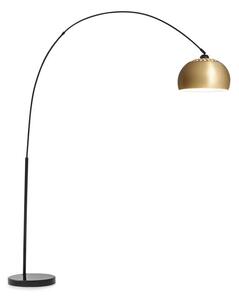 Besoa Amara, lučna svjetiljka, pozlaćeno sjenilo, mramorno podnožje, E27 navoj, mrežni kabel: 2 m, zlatna