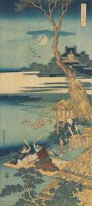 Reprodukcija Print from the series 'A True Mirror of Chinese and Japanese Poems, Hokusai, Katsushika