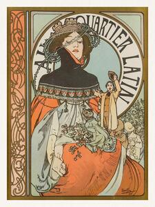 Reprodukcija In the Latin Quarter, Alfons Mucha