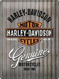 Metalni znak Harley-Davidson - Genuine Motorcycles