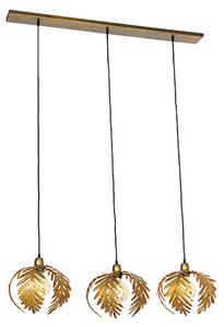 Starinska viseća svjetiljka od mesinga 3 svjetla - Botanica