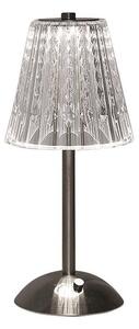 LED Prigušiva punjiva stolna lampa LED/2,4W/5V 3000-6000K 1800 mAh krom