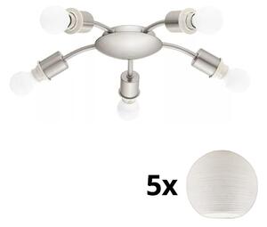 Eglo - LED Stropna svjetiljka MY CHOICE 5xE14/4W/230V krom/bijela