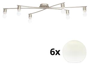 Eglo - LED Stropna svjetiljka MY CHOICE 6xE14/4W/230V krom/bijela