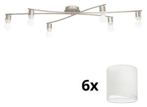 Eglo - LED Stropna svjetiljka MY CHOICE 6xE14/4W/230V krom/bijela