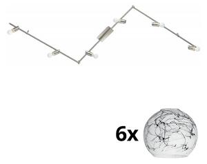 Eglo - LED Reflektorska svjetiljka MY CHOICE 6xE14/4W/230V krom/bijela/crna