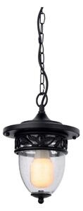 Redo 9399 - Vanjski luster na lancu BASEL 1xE27/42W/230V IP44 crna
