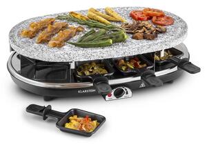 Klarstein All-U-Can-Grill, 1500 W, raclette roštilj 4 u 1, kamena ploča, za 8 osoba