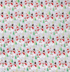 2x Siva božićna deka od mikropliša SNOWMAN 160x200 cm