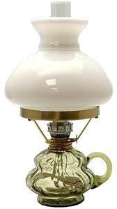 Petrolejska lampa ANNA 33 cm šumska zelena velika krakle