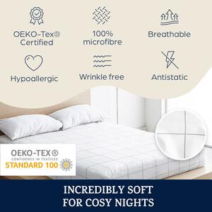 Sleepwise Soft Wonder-Edition, elastična plahta za krevet, 180 – 200 x 200 cm, mikrofibra