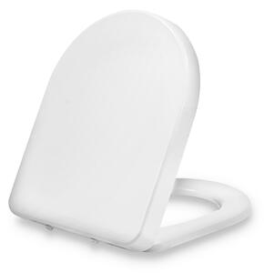 Blumfeldt Senzano, daska za toalet, D-oblik, automatsko preklapanje, antibakterijsko, bijelo