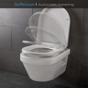 Blumfeldt Senzano, daska za toalet, D-oblik, automatsko preklapanje, antibakterijsko, bijelo