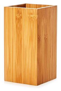 Klarstein Stalak za kuhinjski pribor, kvadratni, približno 12 × 23 × 12 cm (Š × V × D), bambus