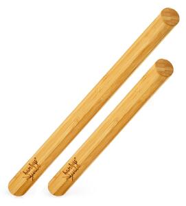 Klarstein Valjak za tijesto, set od 2 komada, 100% bambus, 30/40 × 3,3 cm (L × Ø), glatka površina, bambus